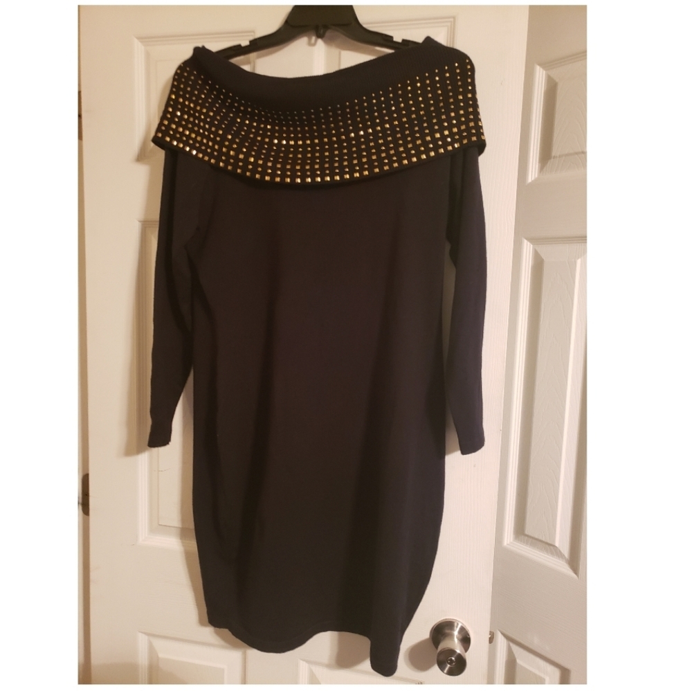 Off the should sweater dress